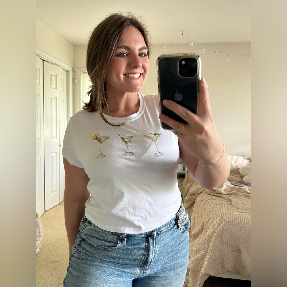 White Martini Top